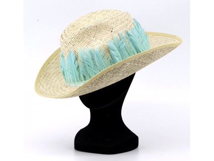 SOMBRERO DE MUJER PLUMAS SHELL PACK DE 3 UDS SOLO PÀRA PROFESIONALES.